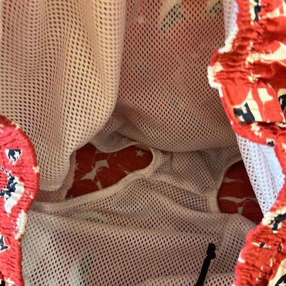 Columbia Patriotic Marlin Swimwear Board Shorts Swim Trunks size L Large Red - Picture 6 of 7